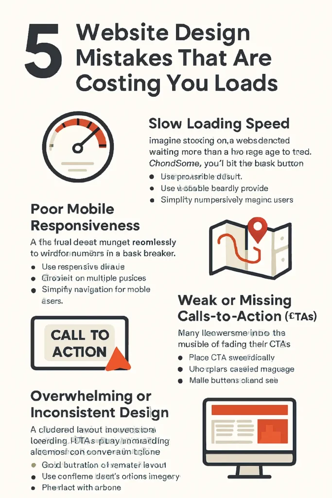 5 Website Design Mistakes That Are Costing You Leads